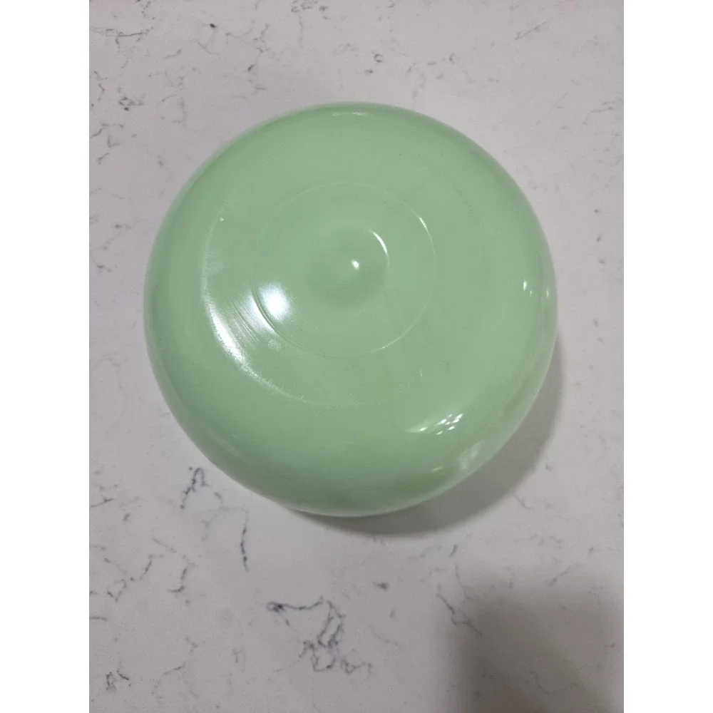 Vtg Green Jade JADEITE Glass Sunbeam MIXING BOWL DOUBLE HANDLE 9